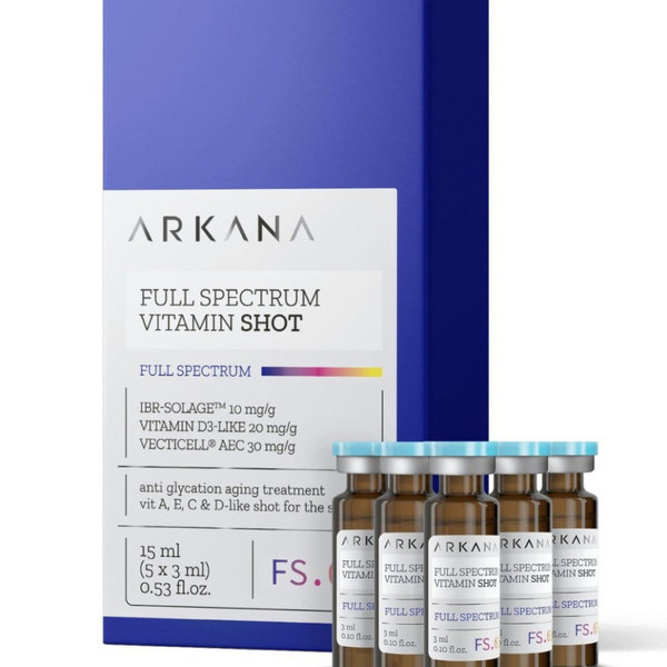 Full Spectrum Vitamin Shot - Витаминный коктейль для лица комплексного действия 5х3 мл, ARKANA